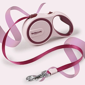 Wholesale Anti-slip Handle Braided Retractable Dog Leash with Spring Hook