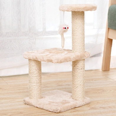 Wholesale Wooden Cat Scratcher Tree Tower Climbing Cheap Modern Wood Cat Tree