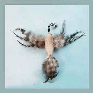 2021 hot selling pet toy feather bells cat funny bird cat pet toys
