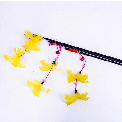 Wholesale price pet pack toy cat feather wand cat toy set
