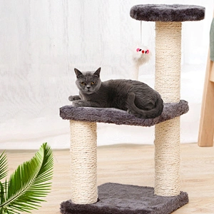 Wholesale Wooden Cat Scratcher Tree Tower Climbing Cheap Modern Wood Cat Tree