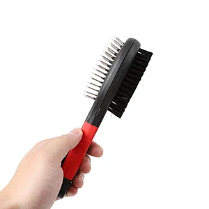 Wholesale Pet Double-sided Hair Remover Comb Brush Rubber Dog Hair Grooming Comb