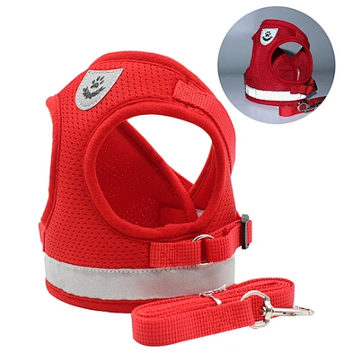 High Quality Designers Reflective Dog Harness Custom 2021 Adjustable Dog Harness Vest With Leash