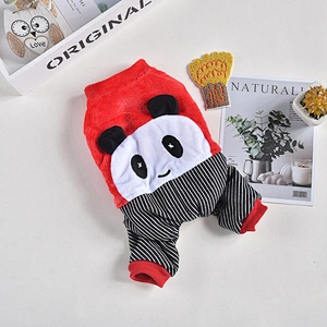 Pet Winter Clothes Wholesale Warm Flannel Panda Dog Clothes From China