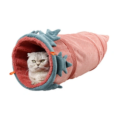 Wholesale  cat tunnel bed Collapsible cat bed toy Plush Bed for cat