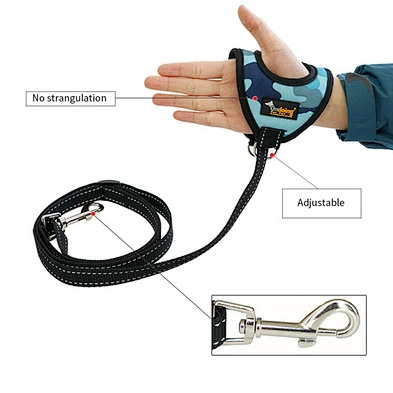 Wholesale new handle dog leash rope outdoor foldable pet leash retractable dog leash