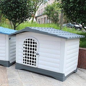 Outdoor Pet Dog Kennel House Waterproof And Windproof Large Plastic Dog House With Door