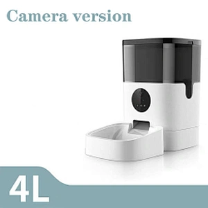 2020 new automatic pet feeder wifi remote control timer smart cat automatic dog feeder with camera