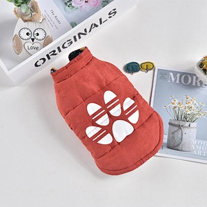 Polyester Print Dog Jacket Coat Reversible Luxury Fashion Designer Warm Dog Winter Clothes