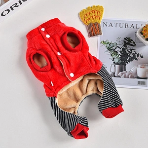 Pet Winter Clothes Wholesale Warm Flannel Panda Dog Clothes From China