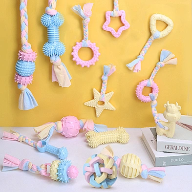 Whole sale pet toy dog TPR toy for dogs molar cleaning Dog toy