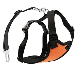 Wholesale pet car seat harness vest dog car harness with safety seat belt