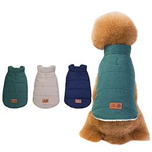 Wholesale dog cotton clothes winter warm pet jacket