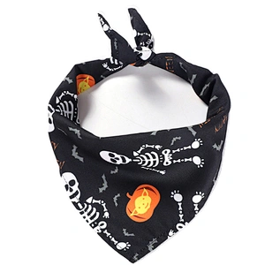 Cheapest Halloween Dog Bandana Custom Printed New Design Dog Halloween Bandana