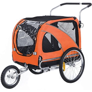 Convenient Foldable Transport Travel Durable Dog Bike Trailer