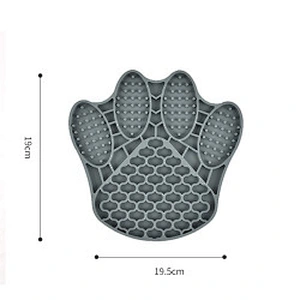 Pet Cat Dog Lick Mat Interactive Fish Shape Silicone Slow Feeder Dog Bowl