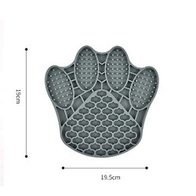 Pet Cat Dog Lick Mat Interactive Fish Shape Silicone Slow Feeder Dog Bowl