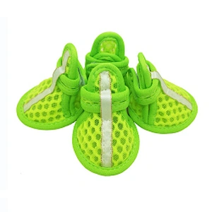 Wholesale pet dog boots breathable soft mesh pink large dog shoes for summer