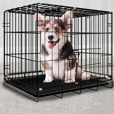 Metal Dog Kennels Stainless Steel Foldable Indoor Large Pet Dog Cages