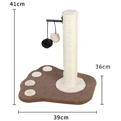 Small Wooden Cat Tree Scratcher Solid Wood Cat Activity Tree