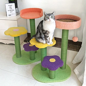 wholesale Popular New Design Cat Climbing Scratcher Tree Cat Tower Toy