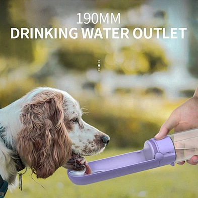 Wholesale Dog Travel Water Bottle Portable Foldable Plastic Pet Cat Dog Water Bottle
