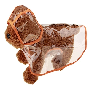 Wholesale  Dog Raincoat Dog Rain Clothes waterproof Pet Clothes Transparent Raincoat
