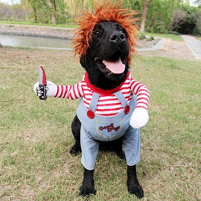Amazon Hot Sell Halloween Dog Clothes French Bulldog Cute Pet Dog Halloween Costume With Hat