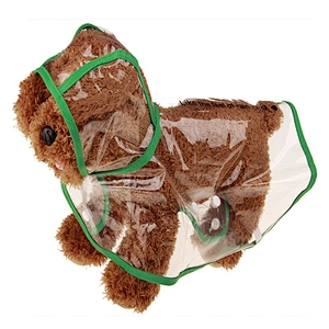 Wholesale  Dog Raincoat Dog Rain Clothes waterproof Pet Clothes Transparent Raincoat