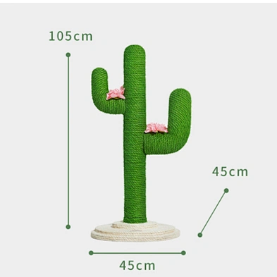 Natural Sisal Cat Scratching Post Cactus Cat Scratcher Large Cactus Cat Tree