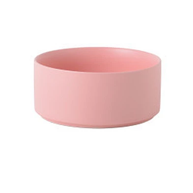 Wholesale ceramic pet food bowl elevated luxury designed dog ceramic bowl with bamboo shelf