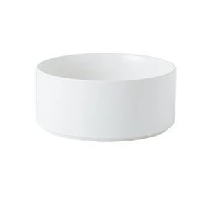 Wholesale ceramic pet food bowl elevated luxury designed dog ceramic bowl with bamboo shelf