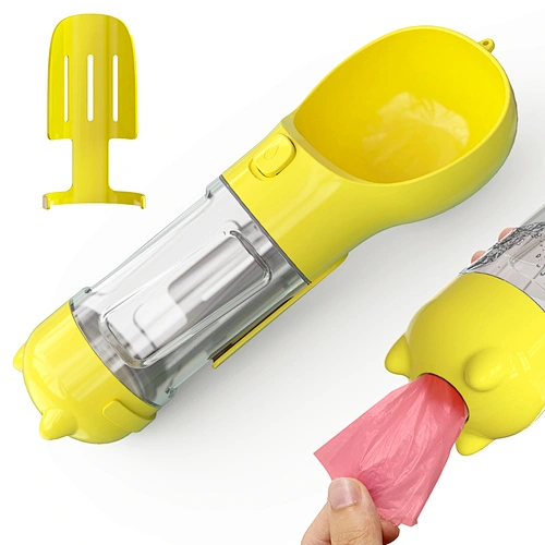 300 ml Portable pet dispenser dog water bottle dispenser feeder