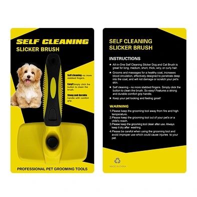 Hot sale stainless steel needle comb pet hair removal comb pet cleaning comb