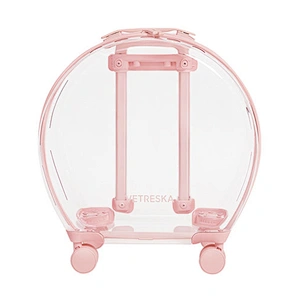 Portable Transparent Pet Trolley Case