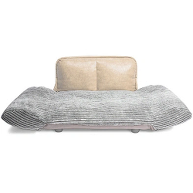 Luxury Orthopedic Dog Bed Sofa PU Leather Designer Foldable Raised Large Dog Beds