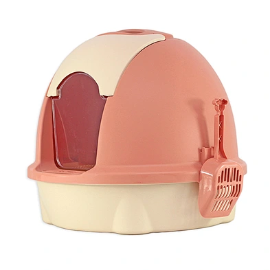 Hot sale enclosed litter box for fat cats anti-splashing cat toilet cat litter box