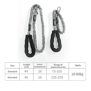 Wholesale nylon dog bungee leash carabiner luxury large dog rope leash