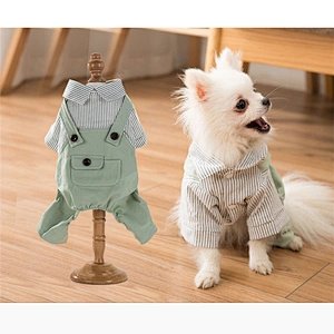 Concise Style Pet Shirt Overalls Wholesale Spring Designer Cute Dog Overalls