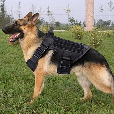 Custom Tactical Dog Harness Adjustable Heavy Easy Control No Pull Nylon Harness For Dog
