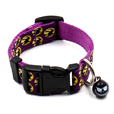 Wholesale Pet Halloween Collar Cheap Designer Fashion Nylon Halloween Dog Collar With Bell