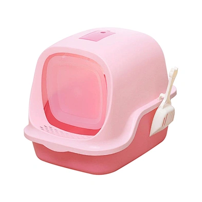 Enclosed Cat Litter Box New 2021 Best Clean Plastic Big Cat Closed Litter Boxes