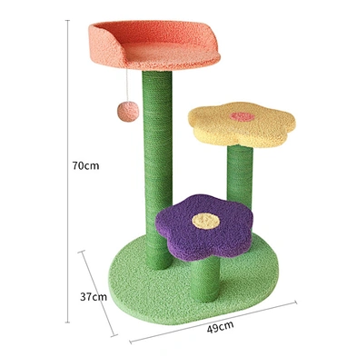 wholesale Popular New Design Cat Climbing Scratcher Tree Cat Tower Toy