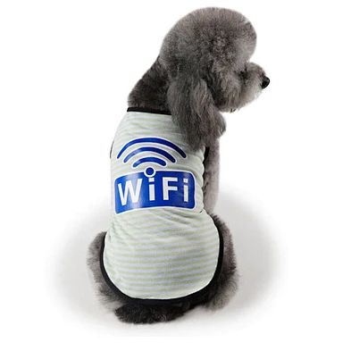 Wholesale Pet Clothes Stripe Comfortable Cotton Dog Vest For Spring And Summer