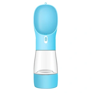 Portable Custom Logo Pet Feeding Bottle Travel Dog Water Bottle With Food Storage