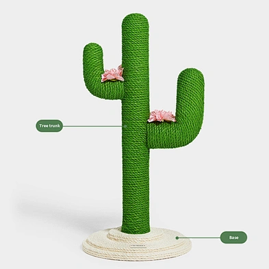 Natural Sisal Cat Scratching Post Cactus Cat Scratcher Large Cactus Cat Tree