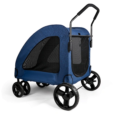 Pet Stroller With 4 Wheel And Storage Space Travel Detachable Dog Stroller For Large Dog