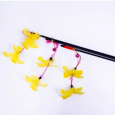 Wholesale price pet pack toy cat feather wand cat toy set