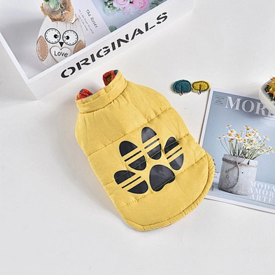 Polyester Print Dog Jacket Coat Reversible Luxury Fashion Designer Warm Dog Winter Clothes