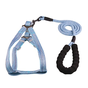 Security Step In Material Large Dog Warking Harness And Leash Set